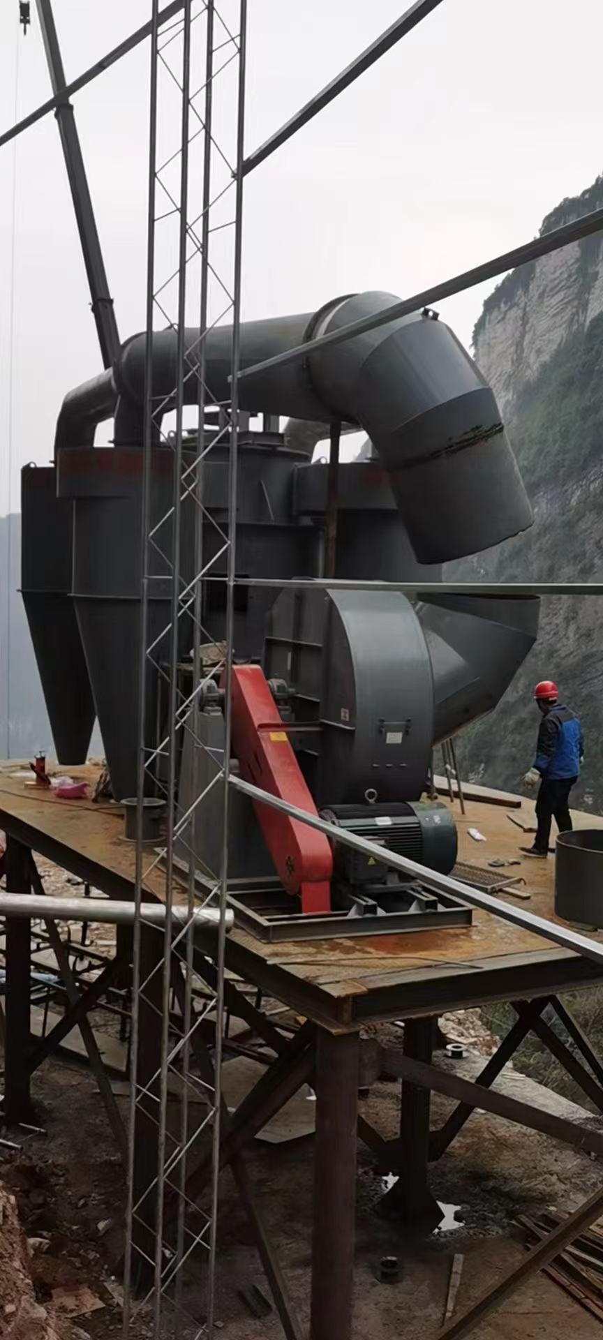 砂石分级机 人工砂石选粉机 人工砂石脱粉机 重庆武隆选粉机客户现场